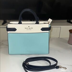 Kate Spade Aqua and Cream Satchel